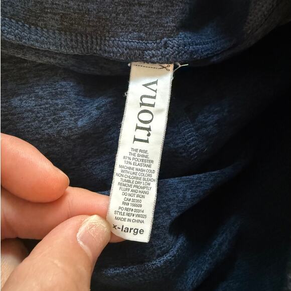 Vuori The Rise The Shine High Wasted Legging in Blue XL - Picture 3 of 3